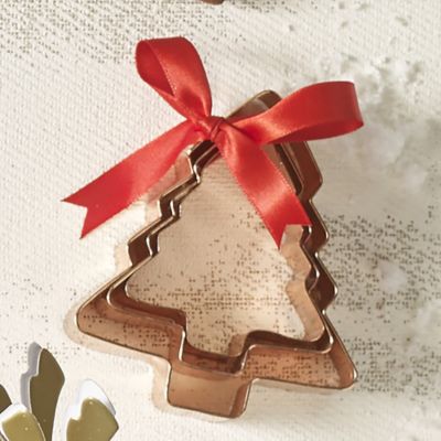 3 Copper Plated Christmas Tree Cutters image(3)