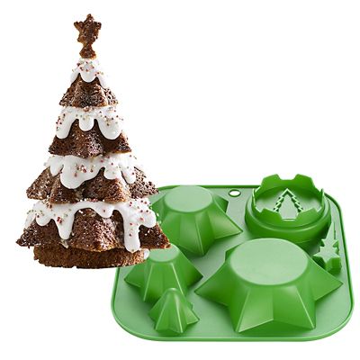 Christmas Tree Cake Pan 3D Silicone Christmas Baking Molds For