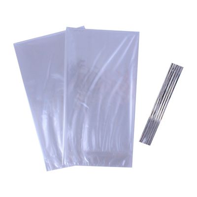 6 Clear Christmas Hamper Basket Bags 40 x 45cm image(2)