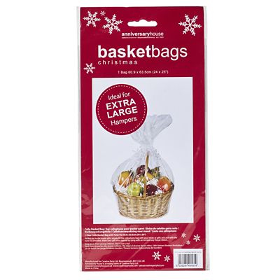 Clear Christmas Hamper Basket Bag 60 x 63cm image(2)