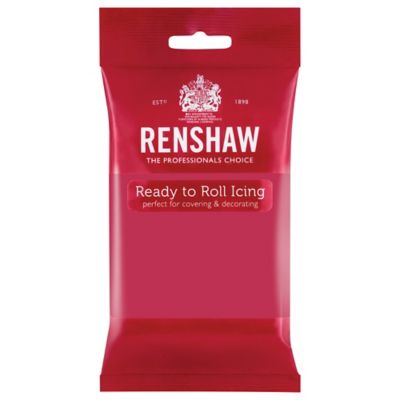 Renshaw Ready to Roll Coloured Icing - 250g Fuchsia Pink  - (Image 1)