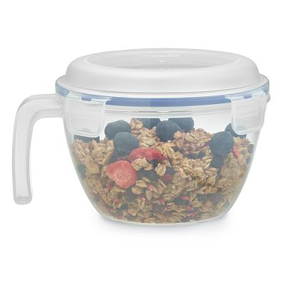 Lock & Lock Lidded Cereal Bowl with Handle 950ml | Lakeland