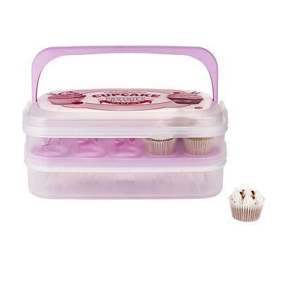 Two-Tier Traybake and Cupcake Carrier - Holds 28 Cupcakes image(2)