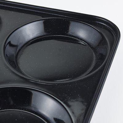 Lakeland Black Enamel 4 Hole Yorkshire Pudding Tin image(3)