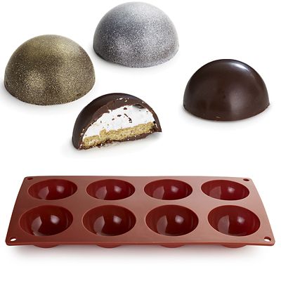 Chocolate Teacake Silicone Mould for 8 Teacakes image(1)