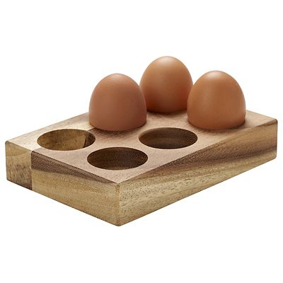 6-Egg Storage Tray - Acacia Wood image(2)
