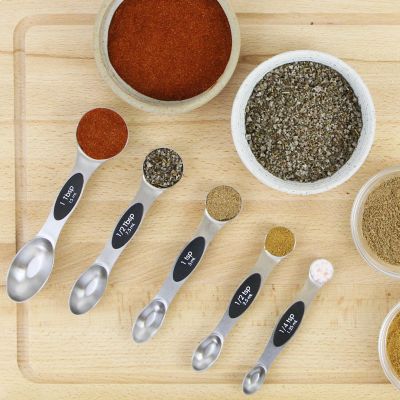 Double End Magnetic Measuring Spoons - Set of 5 - (Image 2)