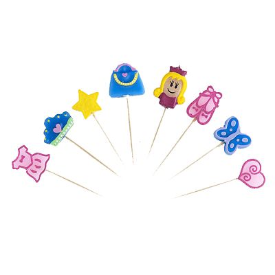 Princess-themed Cake Candles 8 Pack image(1)