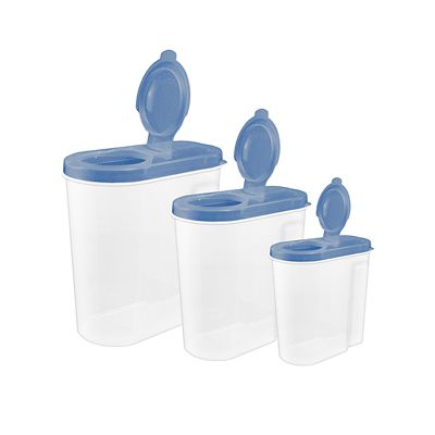 Dry Food Storage Containers x 3 Lakeland