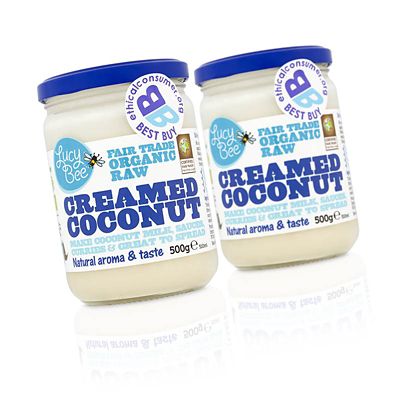 Lucy Bee Organic Fair Trade Creamed Coconut 500g image(4)
