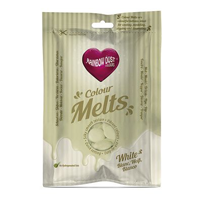 Rainbow Dust Colour Melts White 250g image(1)