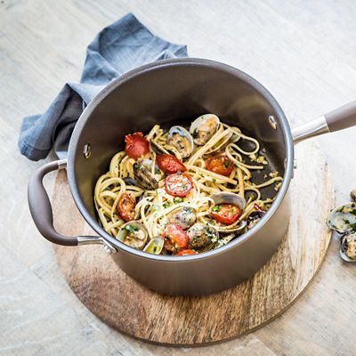 Anolon Advanced 20cm Glass-Lidded Saucepan Umber image(2)