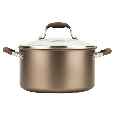 Anolon Advanced 24cm Glass-Lidded Stockpot Umber image(1)