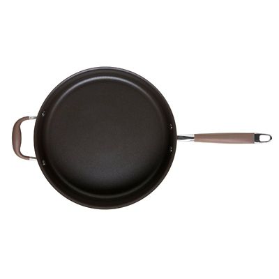 Anolon Advanced 28cm Glass-Lidded Covered Saute Pan Umber image(3)