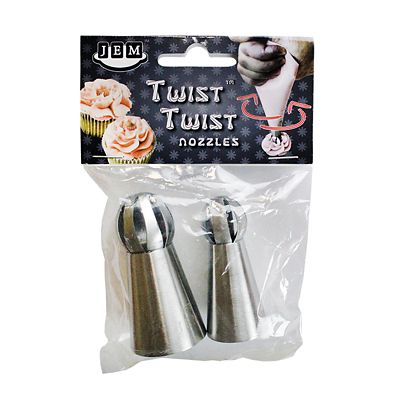 Twist Twist Plain Icing Nozzles 2 Pack - (Image 4)