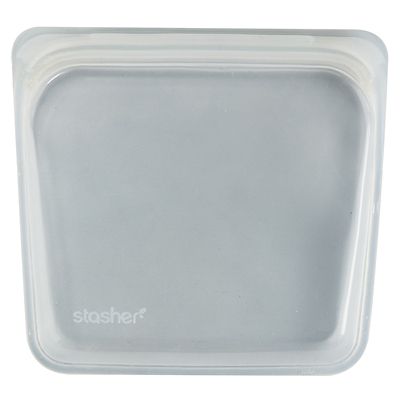 Stasher Reusable Food Storage Bag Clear - Sandwich Bag Size 450ml - (Image 3)