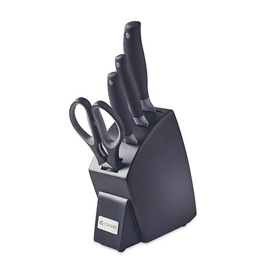 Viners Spectrum 4 Piece Knife Block Set, Grey Lakeland