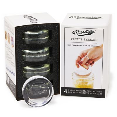 Masontops Pickle Pebble Fermentation Weights 4 Pack image(2)