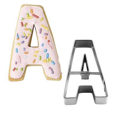 Letter A Alphabet Stainless Steel Cookie Cutter | Lakeland