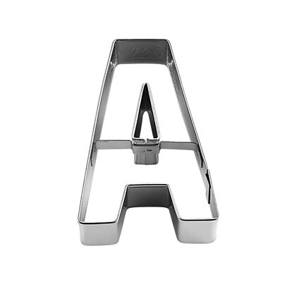 Letter A Alphabet Stainless Steel Cookie Cutter - (Image 2)