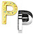 Letter P Alphabet Stainless Steel Cookie Cutter