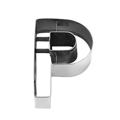 Letter P Alphabet Stainless Steel Cookie Cutter - (Image 2)