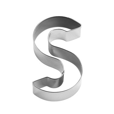 Letter S Alphabet Stainless Steel Cookie Cutter - (Image 2)