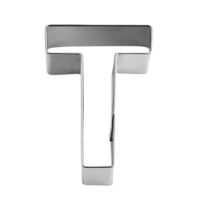 Letter T Alphabet Stainless Steel Cookie Cutter - (Image 2)