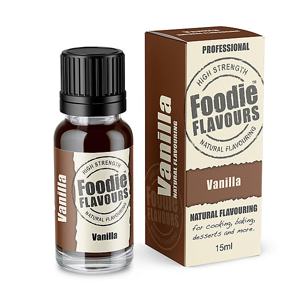 Foodie Flavours Vanilla All-Natural Flavouring 15ml image(1)