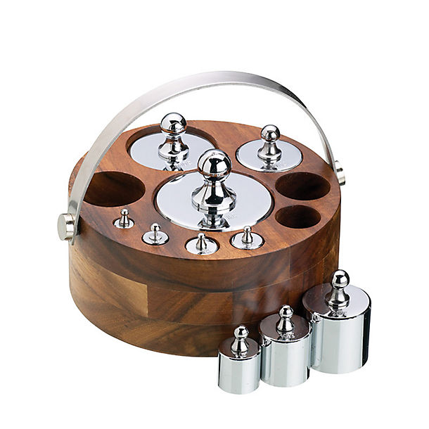 Natural Elements 10-Piece Metric Weight Set with Wood Stand image(1)
