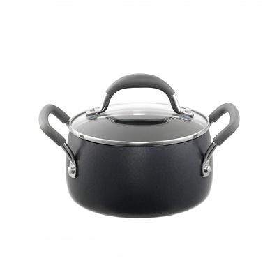Hard Anodised Bell Shaped 16cm Casserole Pan Lakeland
