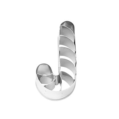 Striped Candy Cane Cookie Cutter 7cm - (Image 3)