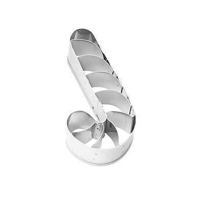 Striped Candy Cane Cookie Cutter 7cm - (Image 4)