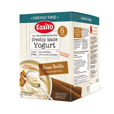 EasiYo Everyday Crème Brûlée Flavour Yogurt Mix x 5 - (Image 1)