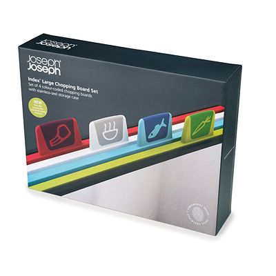 Joseph Joseph Index Chopping Board Set Large Stainless Steel - (Image 4)
