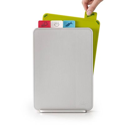 Joseph Joseph Index Chopping Board Set Compact Silver - (Image 4)