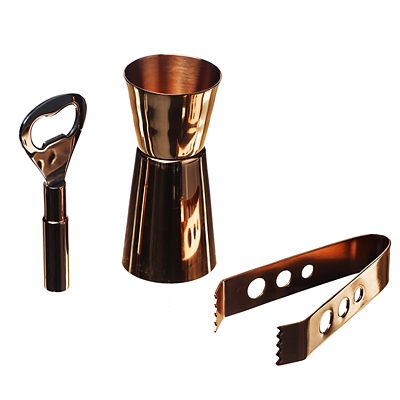 Just Slate Copper Drinks Accessory Set