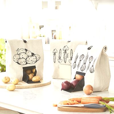 Lakeland Potato Bag with Button Tie Closure - (Image 2)