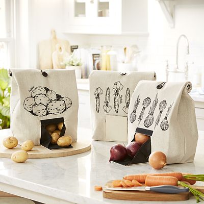 Lakeland Vegetable Bag with Button Tie Closure image(2)