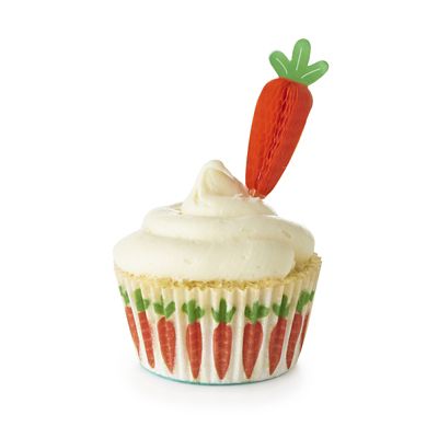 Carrot Paper Cupcake Toppers 12 Pack image(3)