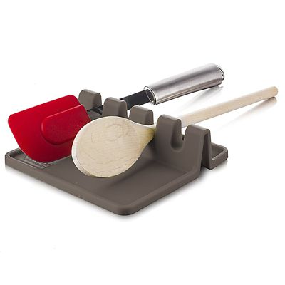 Tomorrow’s Kitchen Silicone Utensil Rest Grey image(3)