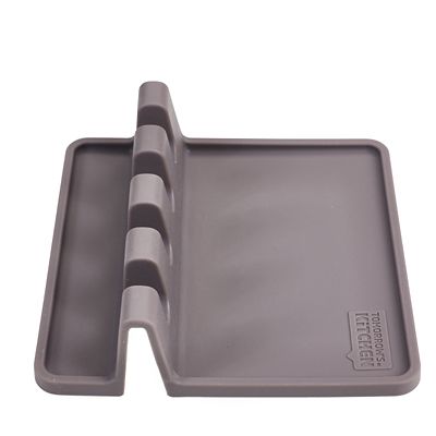 Tomorrow’s Kitchen Silicone Utensil Rest Grey image(4)