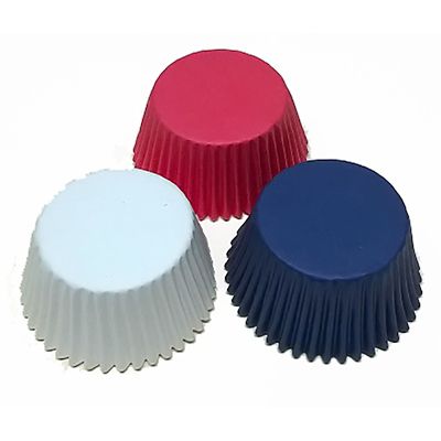 Red, White and Blue Cupcake Cases 72 Pack image(1)