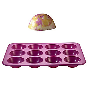 Reinforced Silicone 12-Cup Hemisphere Pan