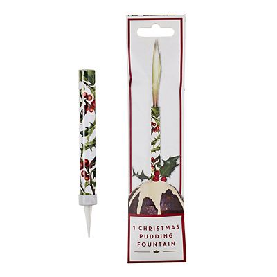 Talking Tables Botanical Holly Christmas Pudding Ice Fountain image(1)