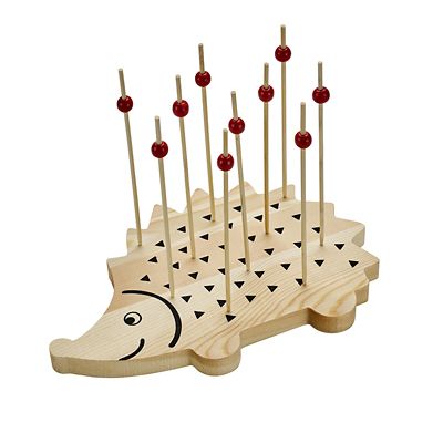 Wooden Hedgehog Cocktail Pick Holder Lakeland