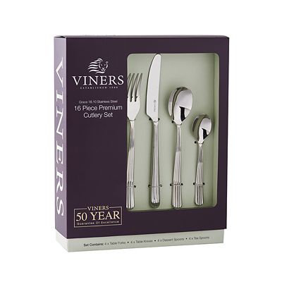 Viners Grace 18.10 Stainless Steel 16-Piece Cutlery Set image(1)