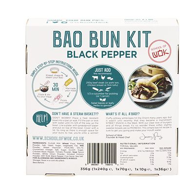 School of Wok Black Pepper Bao Bun Kit 358g alt image 3
