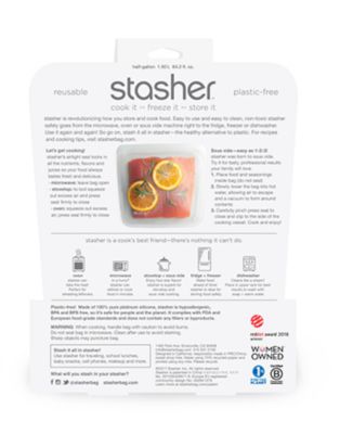Stasher Reusable Food Storage Bag Clear - Large 1.9L image(7)