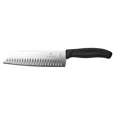 Victorinox Swiss Classic Fluted Santoku Knife 17cm Blade Lakeland